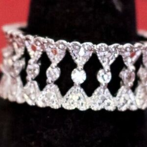 Silver Crystal CZ Ring